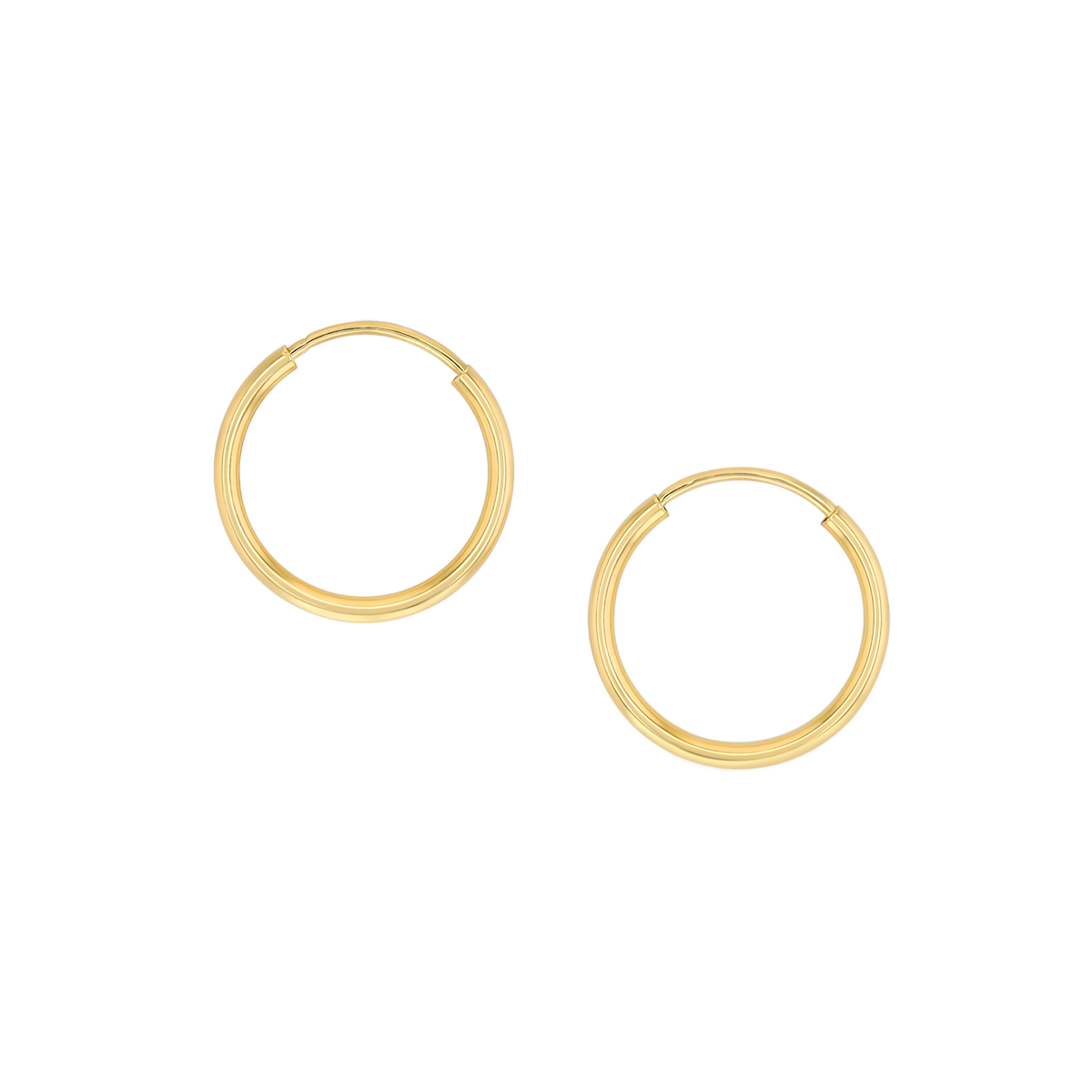 Parker 1.5 mm Endless Hoop Earrings in 14K Gold