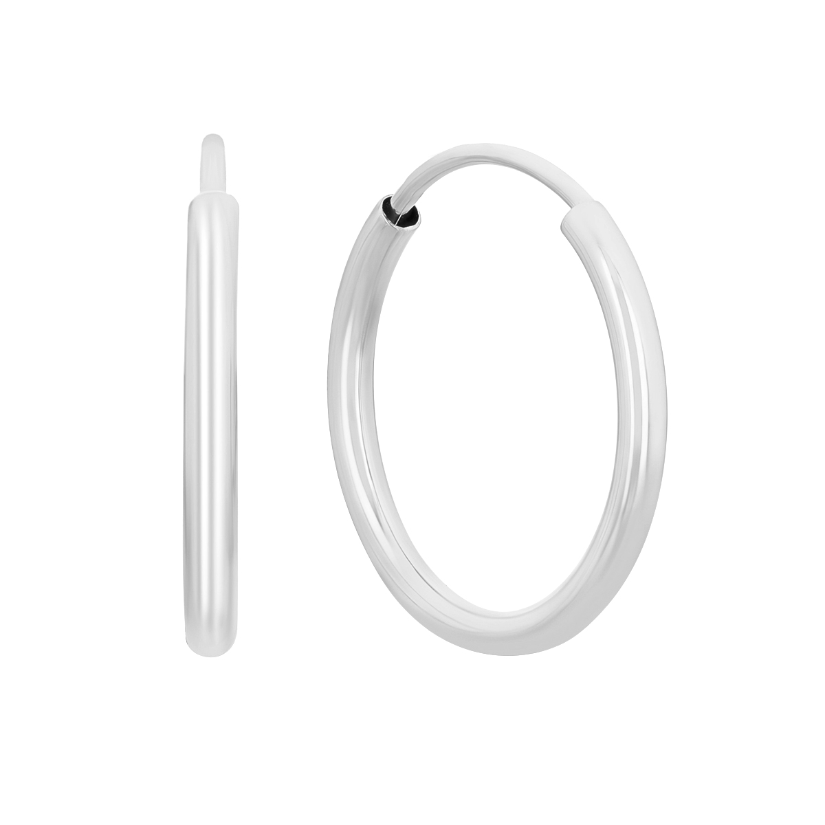 Parker 1.5 mm Endless Hoop Earrings in 14K Gold