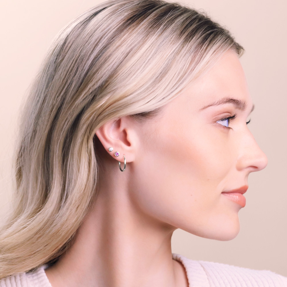 Parker 1.5 mm Endless Hoop Earrings in 14K Gold