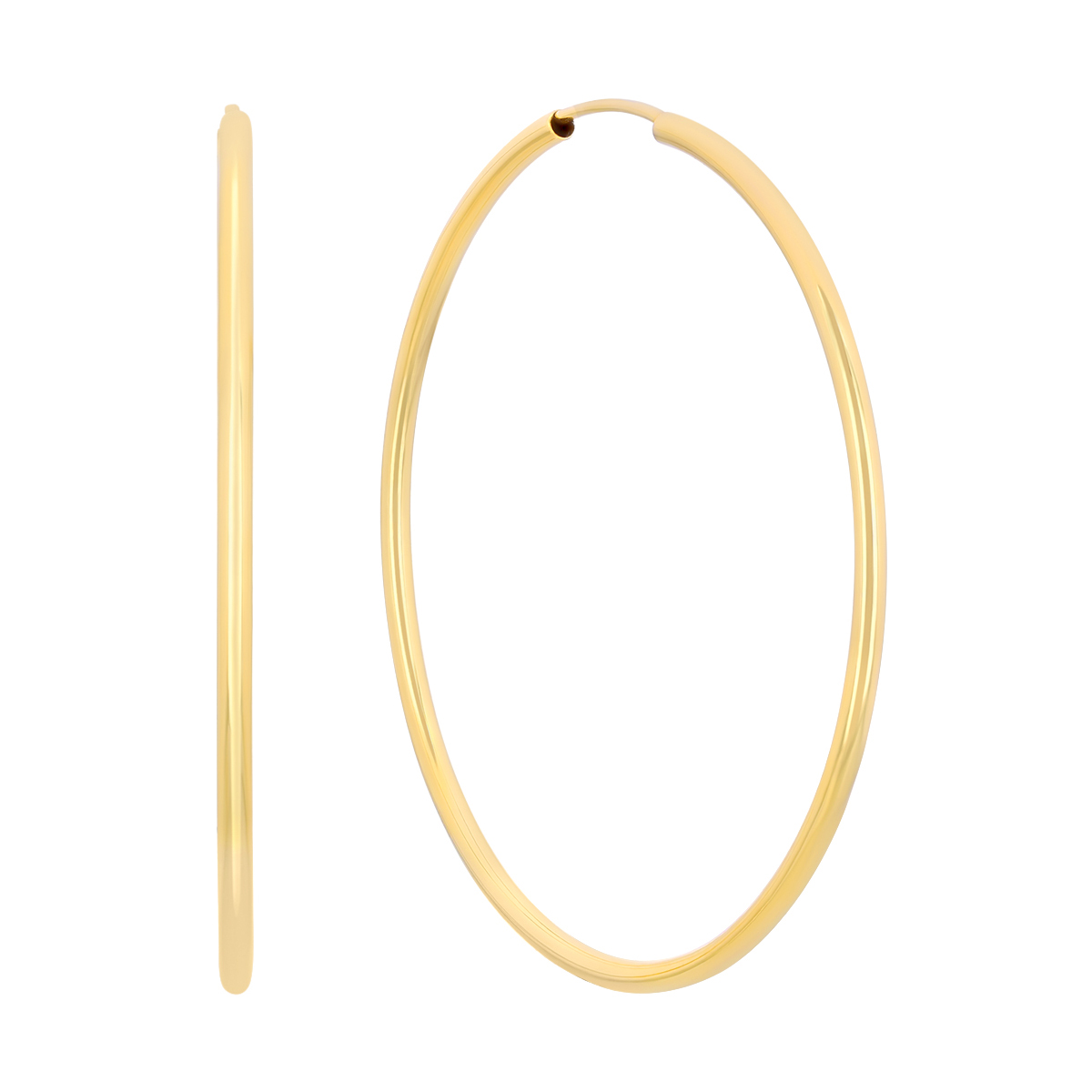 Parker 1.5 mm Endless Hoop Earrings in 14K Gold