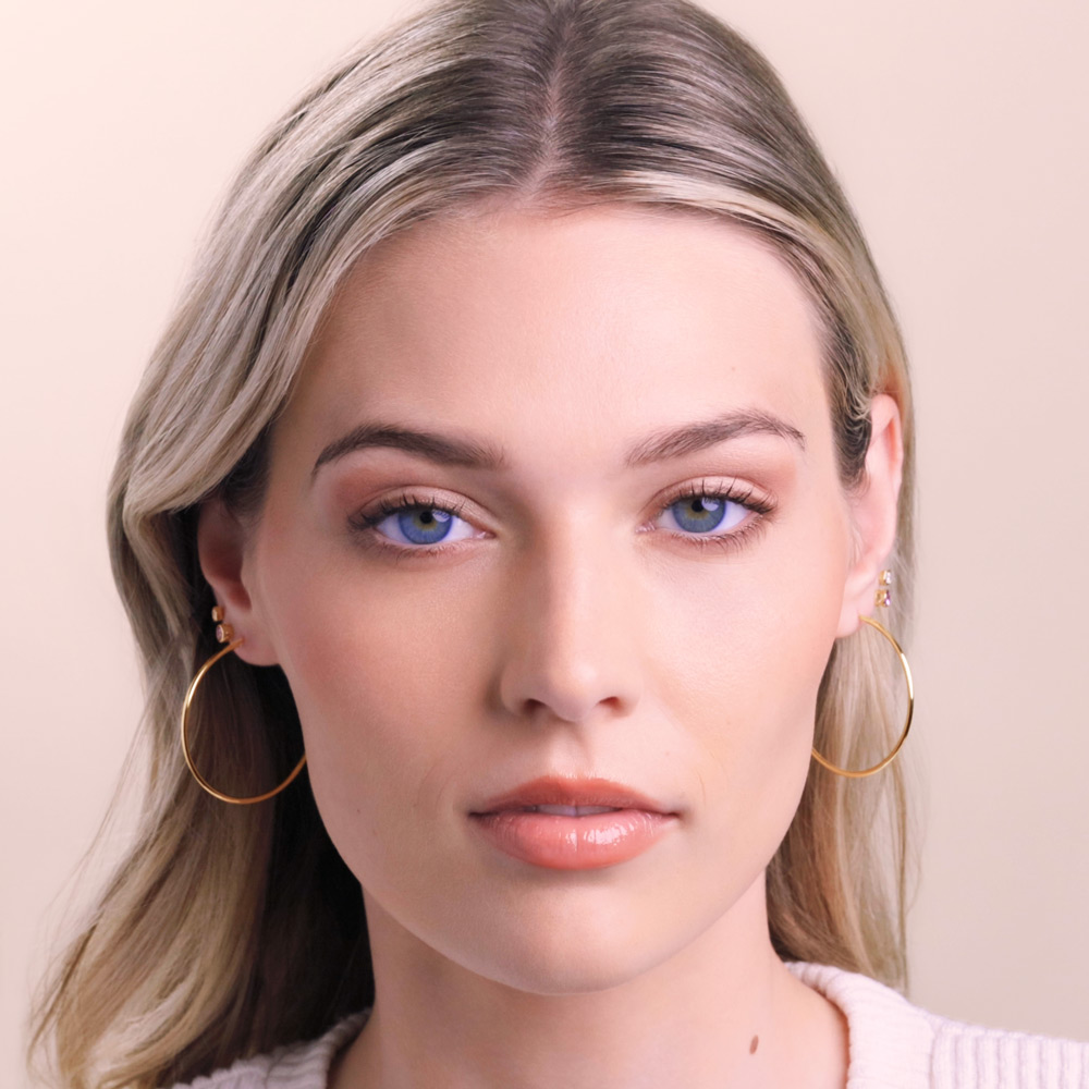 Parker 1.5 mm Endless Hoop Earrings in 14K Gold