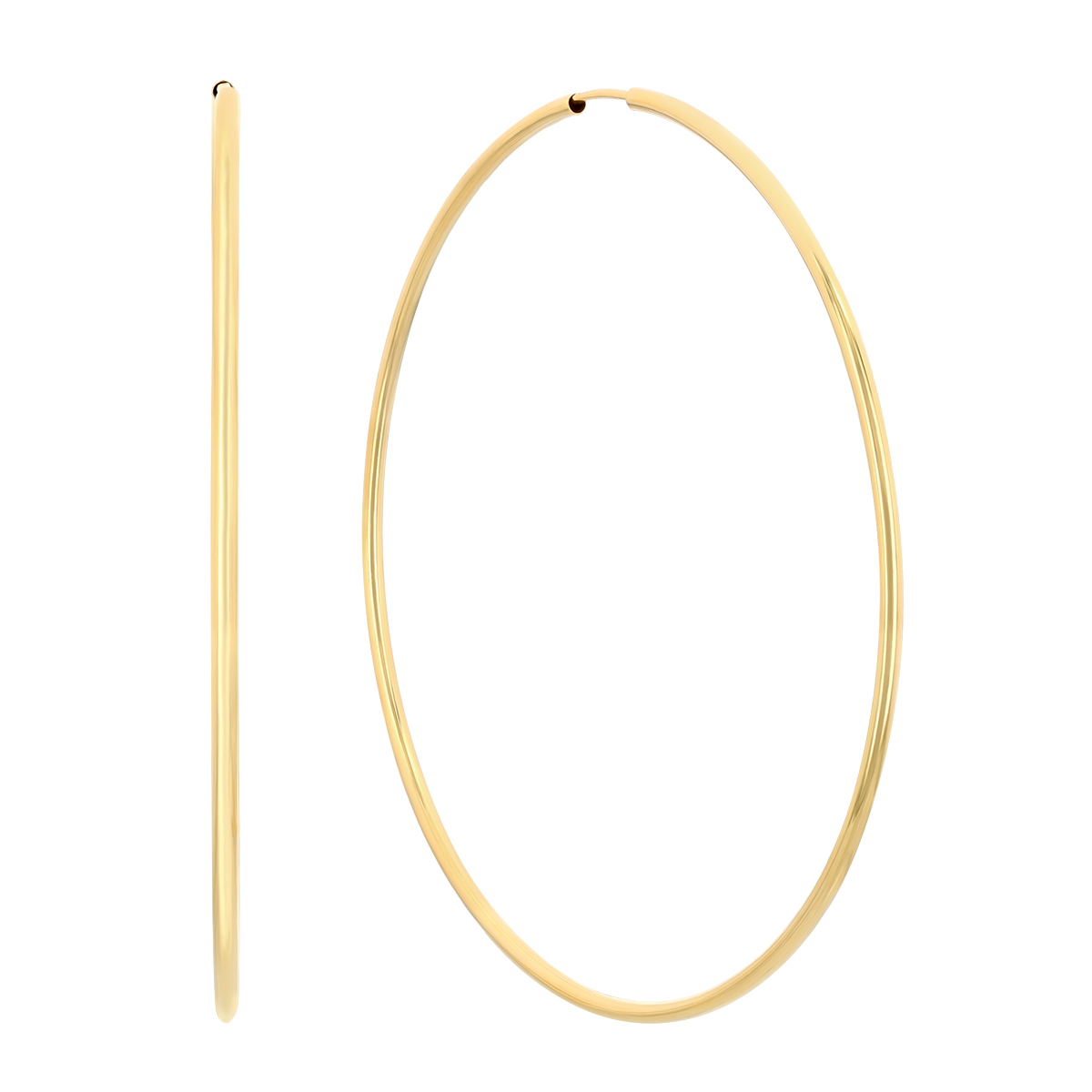 Parker 1.5 mm Endless Hoop Earrings in 14K Gold