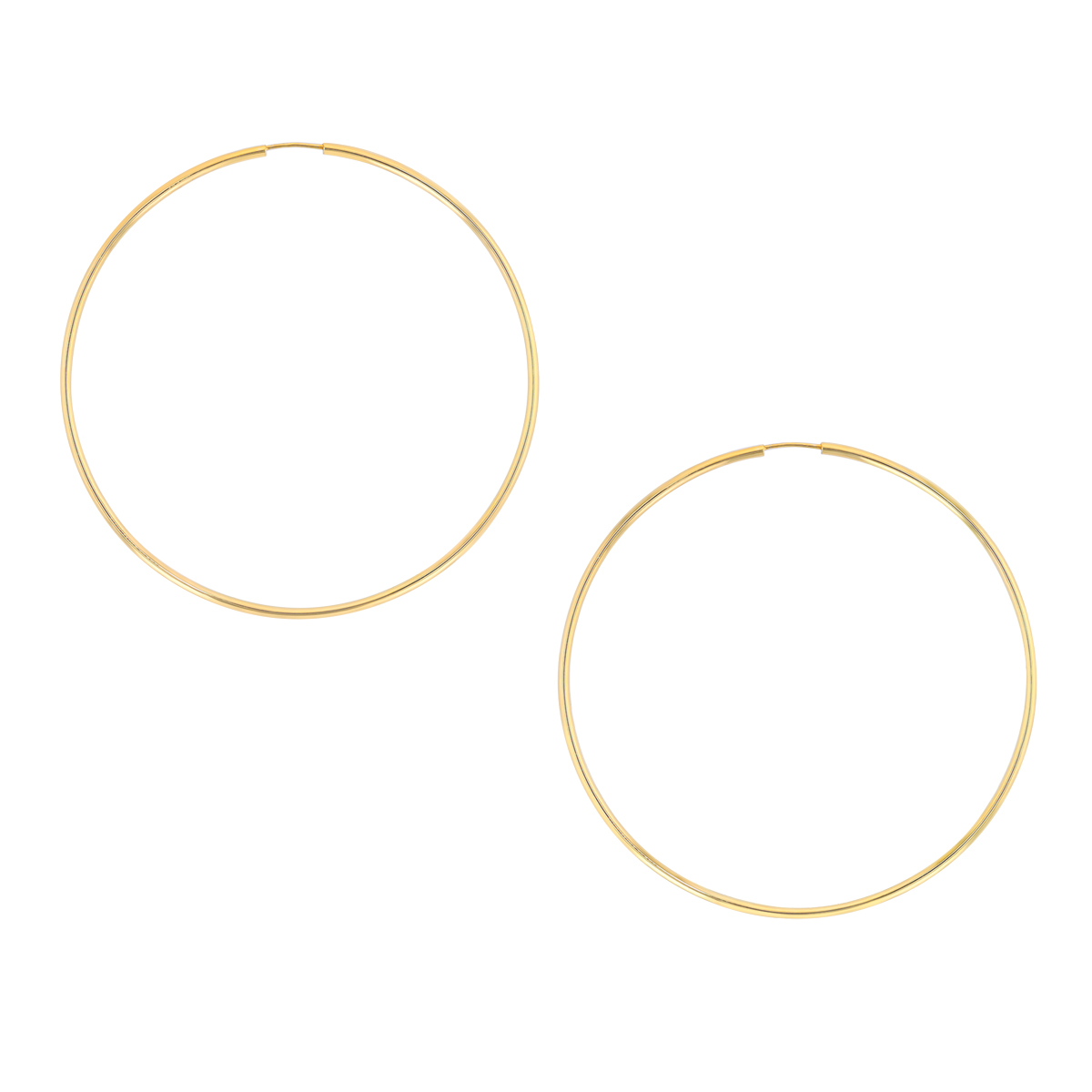 Parker 1.5 mm Endless Hoop Earrings in 14K Gold