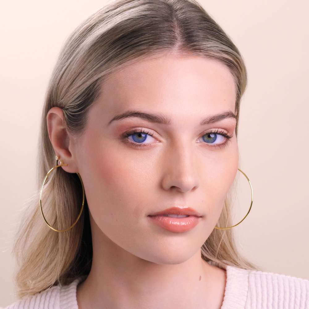 Parker 1.5 mm Endless Hoop Earrings in 14K Gold