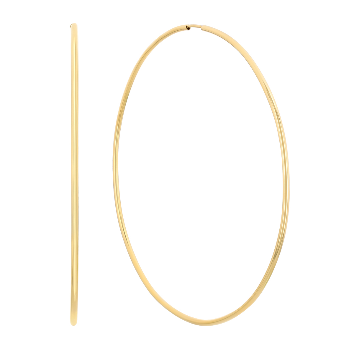 Parker 1.5 mm Endless Hoop Earrings in 14K Gold