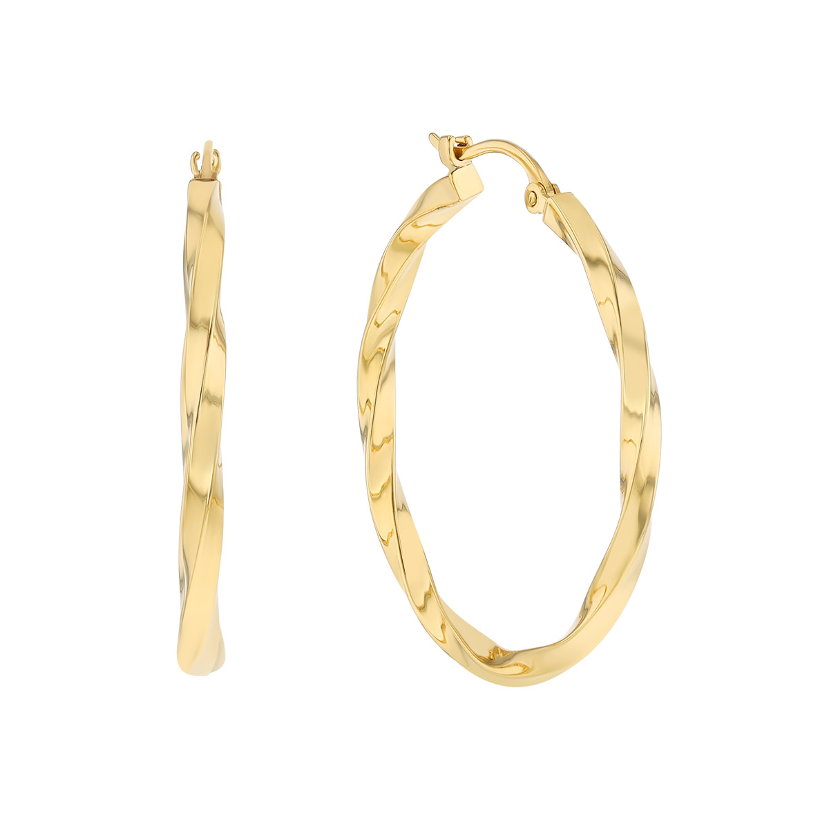 Quinn Twisted Hoops