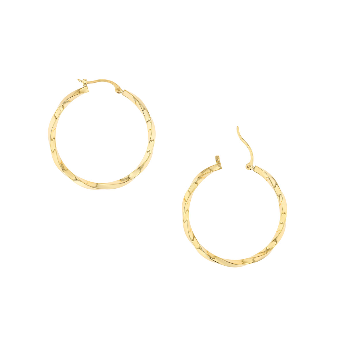 Quinn Twisted Hoops