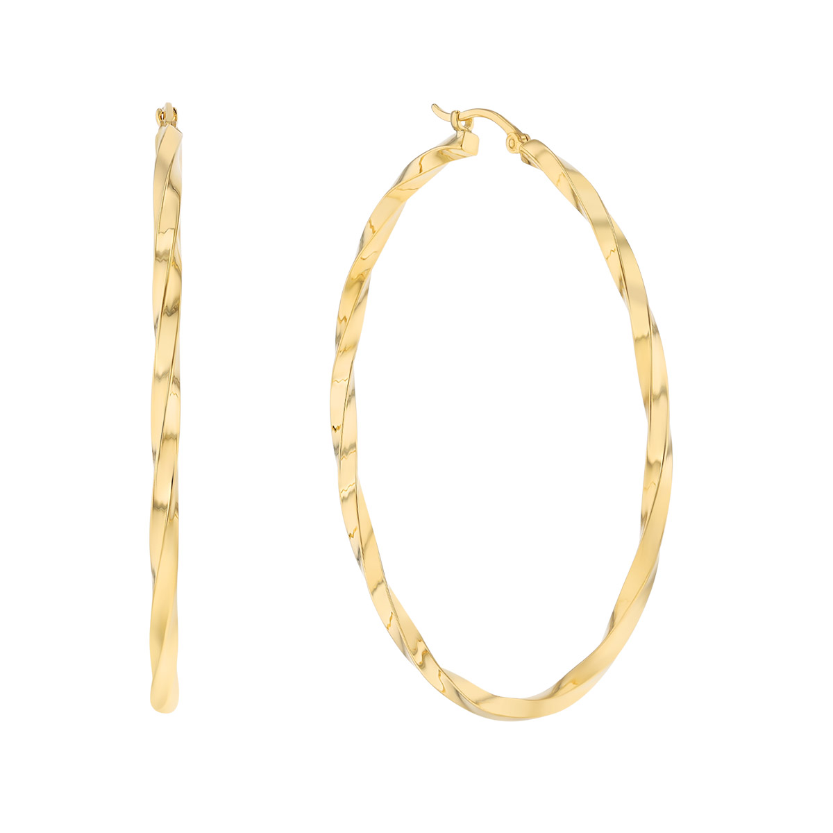 Quinn Twisted Hoops