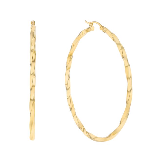Quinn Twisted Hoops