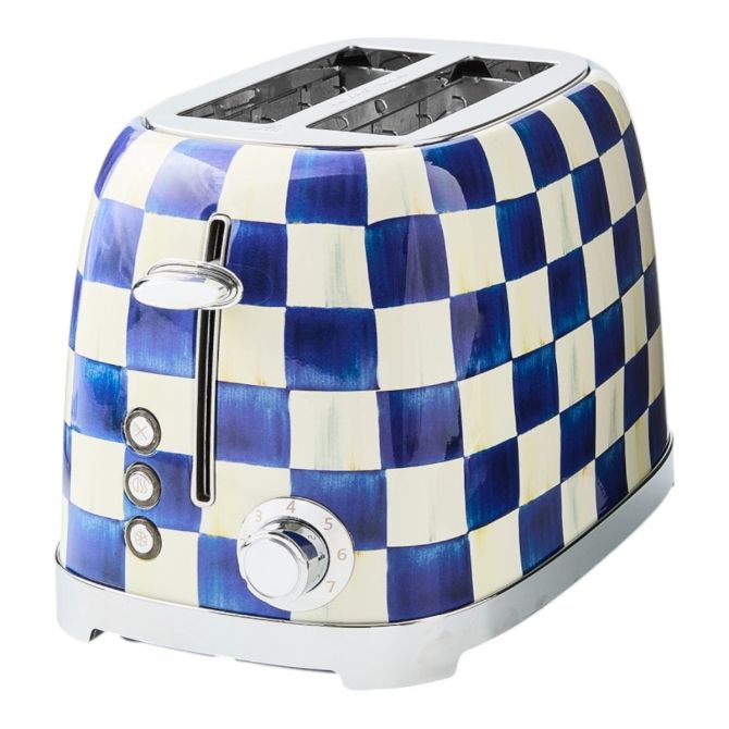 MacKenzie-Childs 2-Slice Toaster, Royal Check