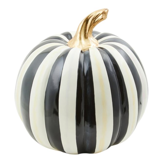 MacKenzie-Childs Courtly Stripe Glossy Pumpkin, Medium