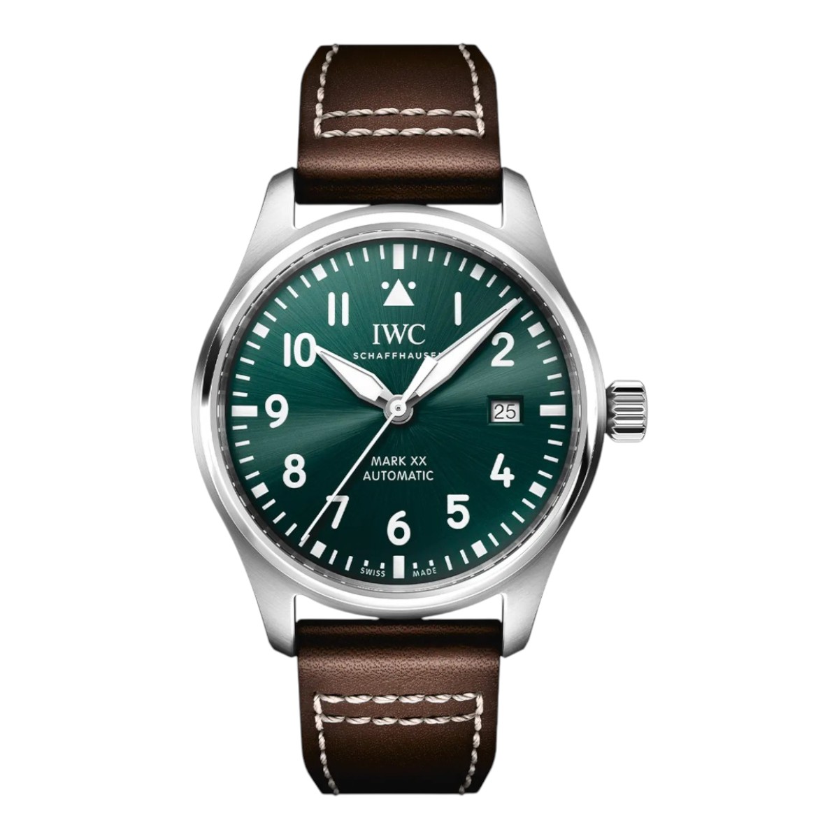 IWC Schaffhausen Pilot's Mark XX 40mm Men's Watch, Green Dial