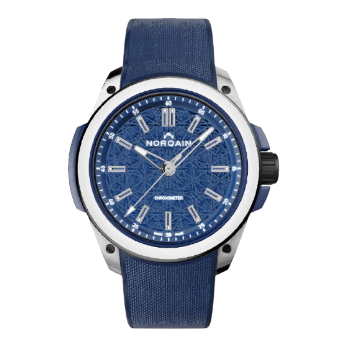 Norqain Wild ONE of 1 42mm Men's Watch, White Gold and Blue Dial