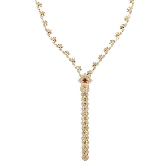 Roberto Coin Venetian Princess Tourmaline & Diamond Zipper Necklace in Yellow Gold, 28"