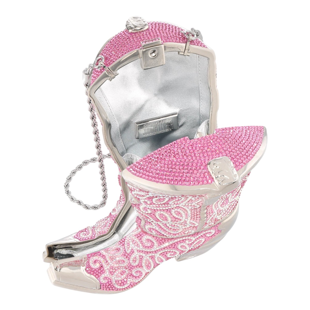 Judith Leiber Cowboy Boot Clutch, Pink