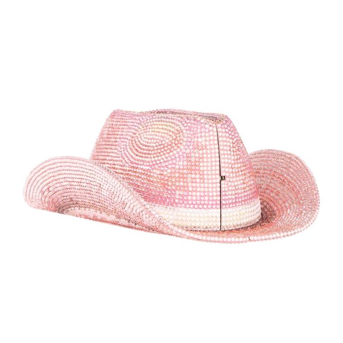 Judith Leiber Cowboy Hat Clutch, Pink
