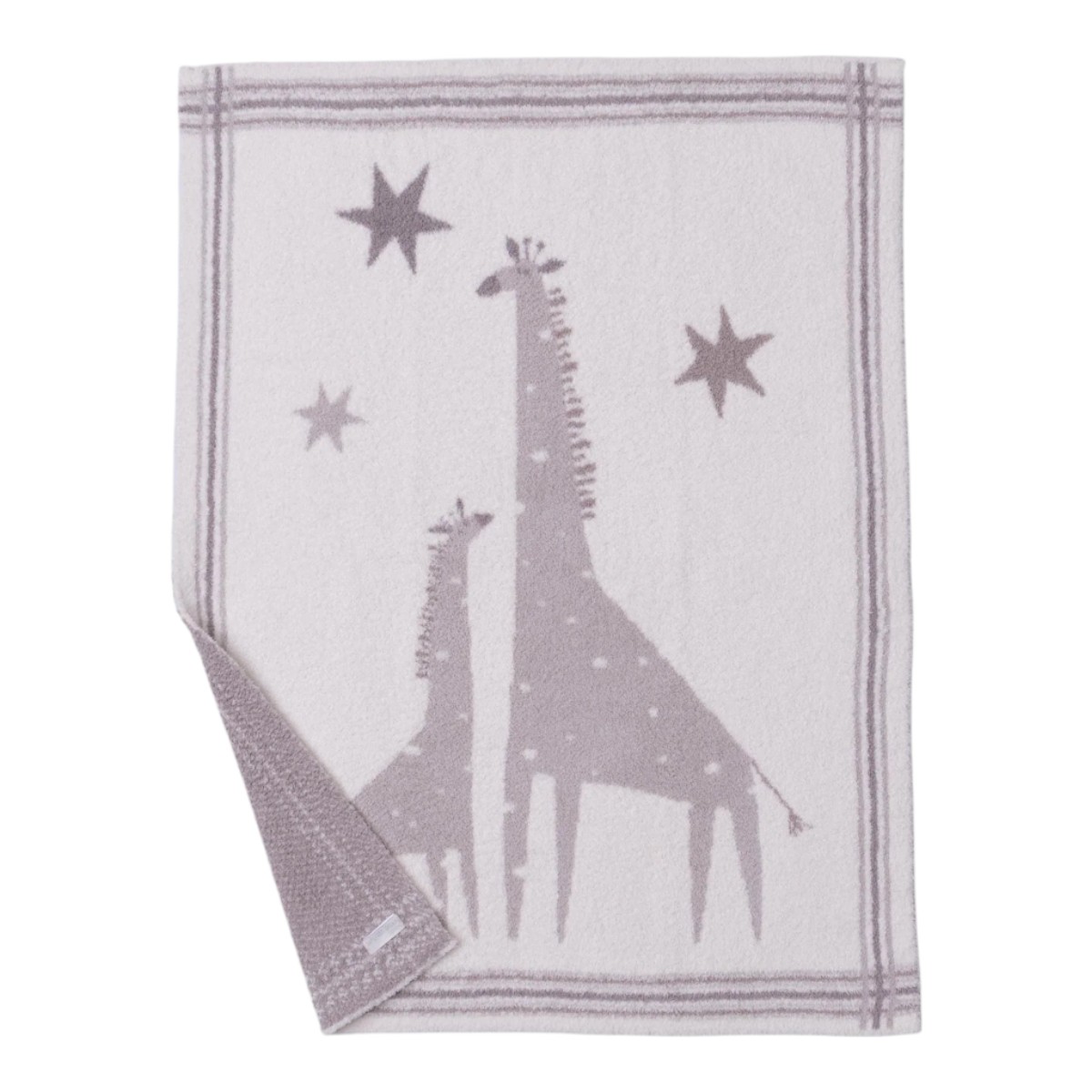 Barefoot Dreams CozyChic Giraffe Stroller Blanket, Sandstone Multicolored