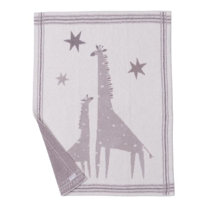 Barefoot Dreams CozyChic Giraffe Stroller Blanket, Sandstone Multicolored