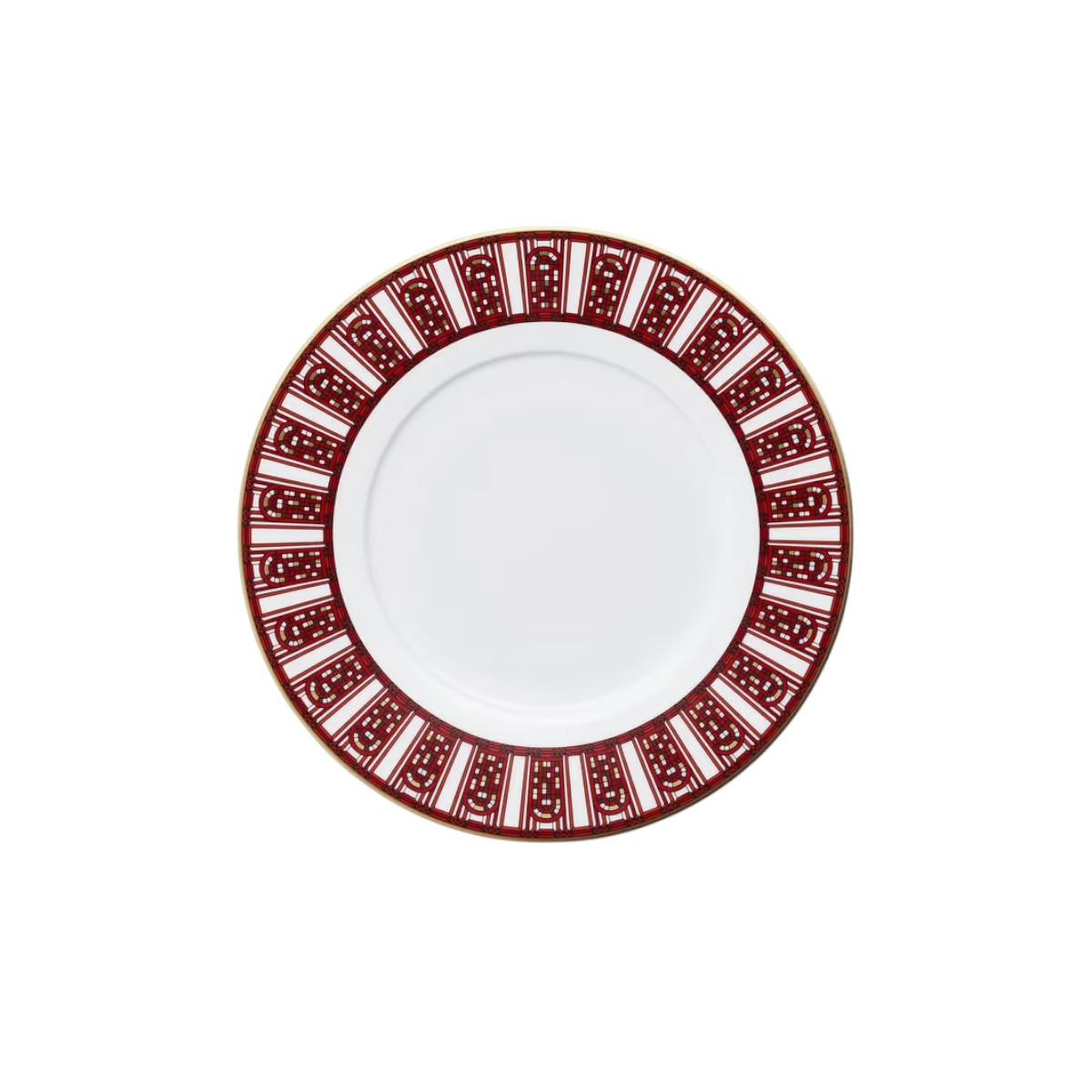 Baccarat Arcadia Red Dessert Plates, Set of 2