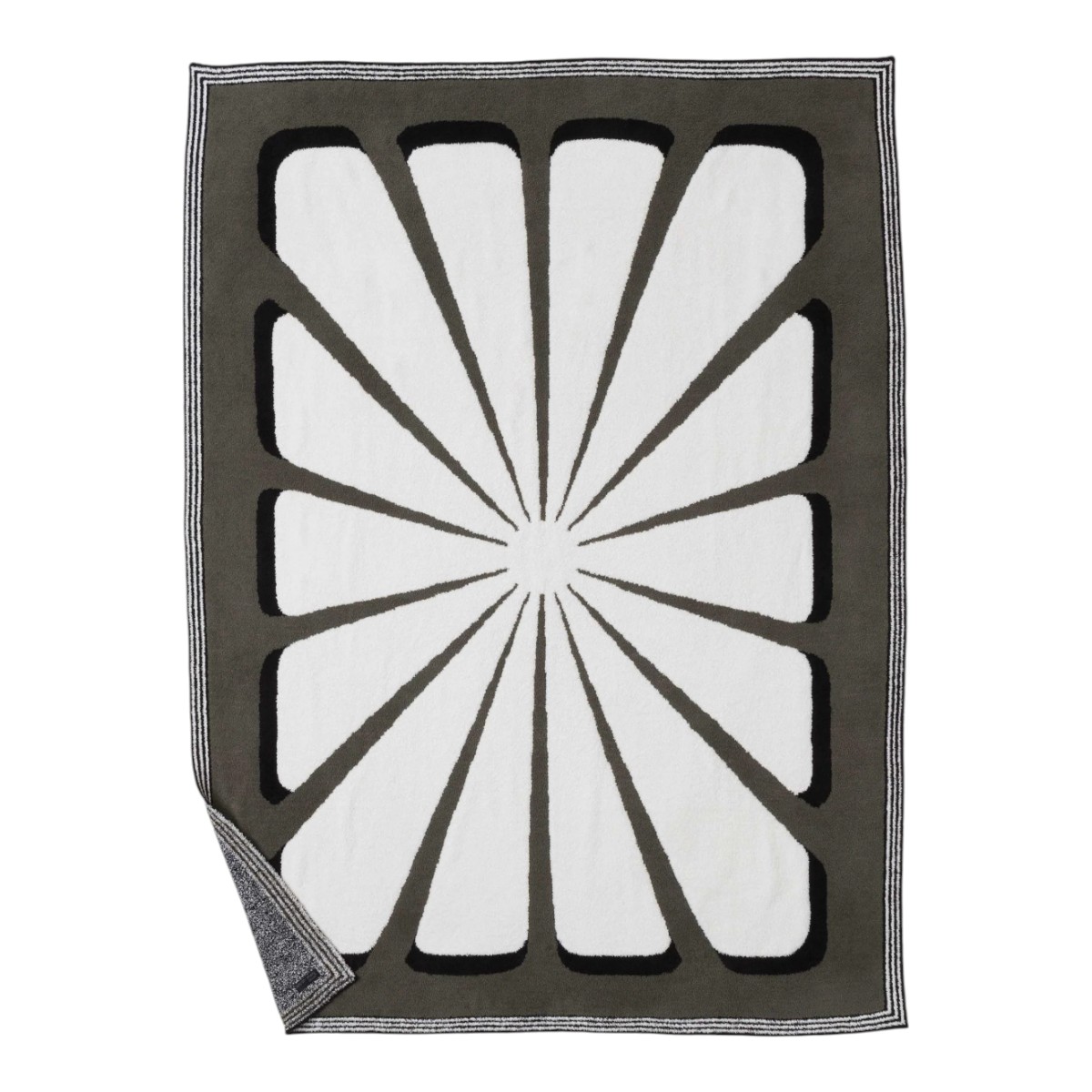 Barefoot Dreams CozyChic Floral Sunburst Throw Blanket, Feather Multicolored