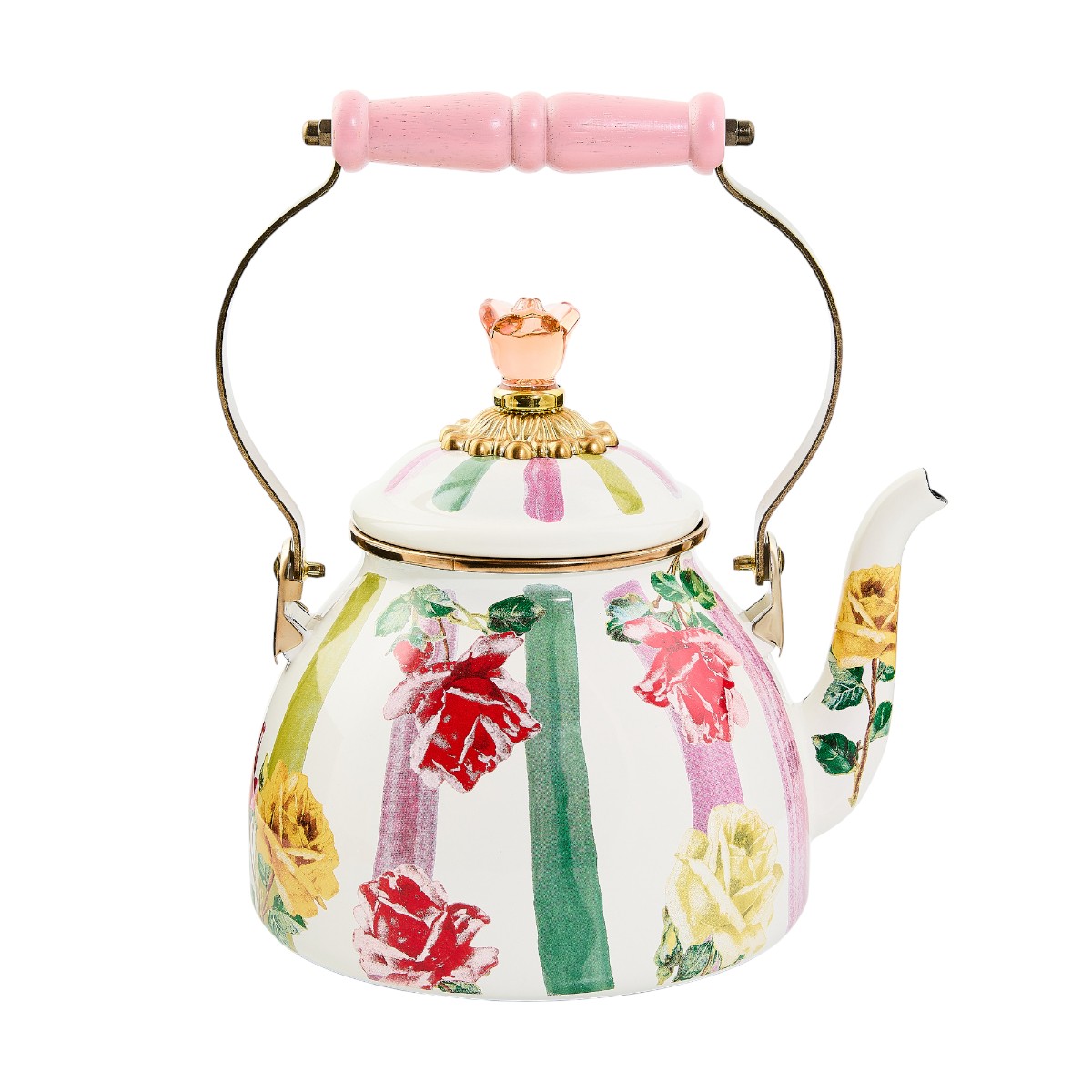 MacKenzie-Childs Garden Gala Tea Kettle, 2QT