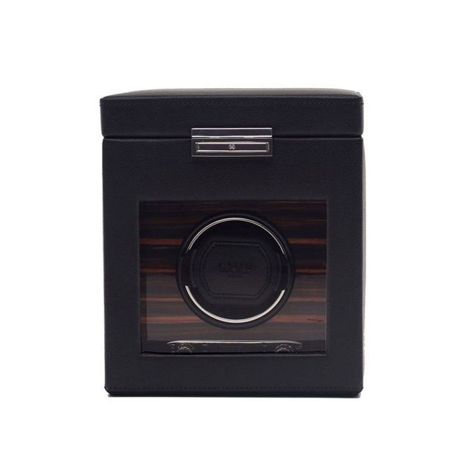 WOLF Roadster Single Winder with Storage, Black