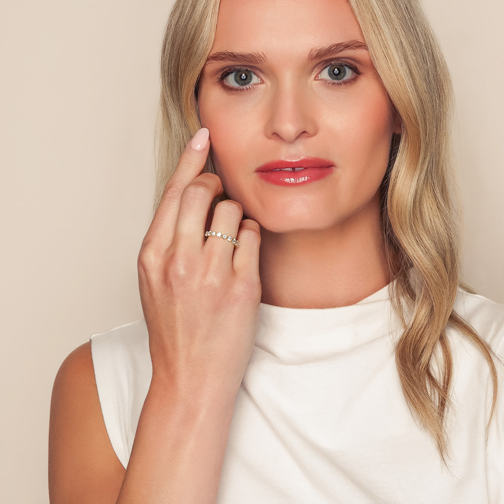 ALTR Lab Grown Diamond Wedding Band in Yellow Gold