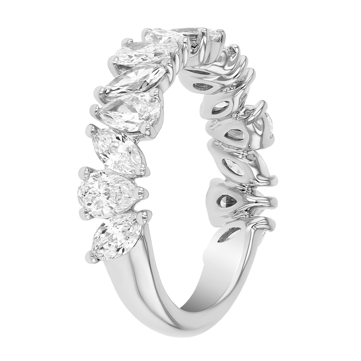 ALTR Lab-Grown Multi-Shape Diamond Wedding Band in White Gold