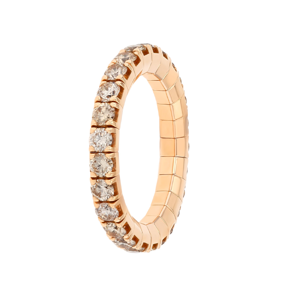 Demeglio Extensible Diamond Stretch Ring in Rose Gold