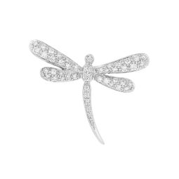 Diamond Dragonfly Brooch