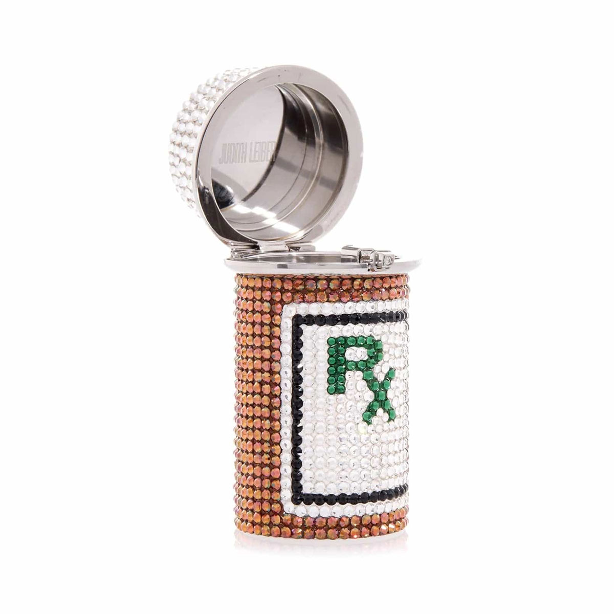 Judith Leiber Prescription Bottle Pillbox, RX