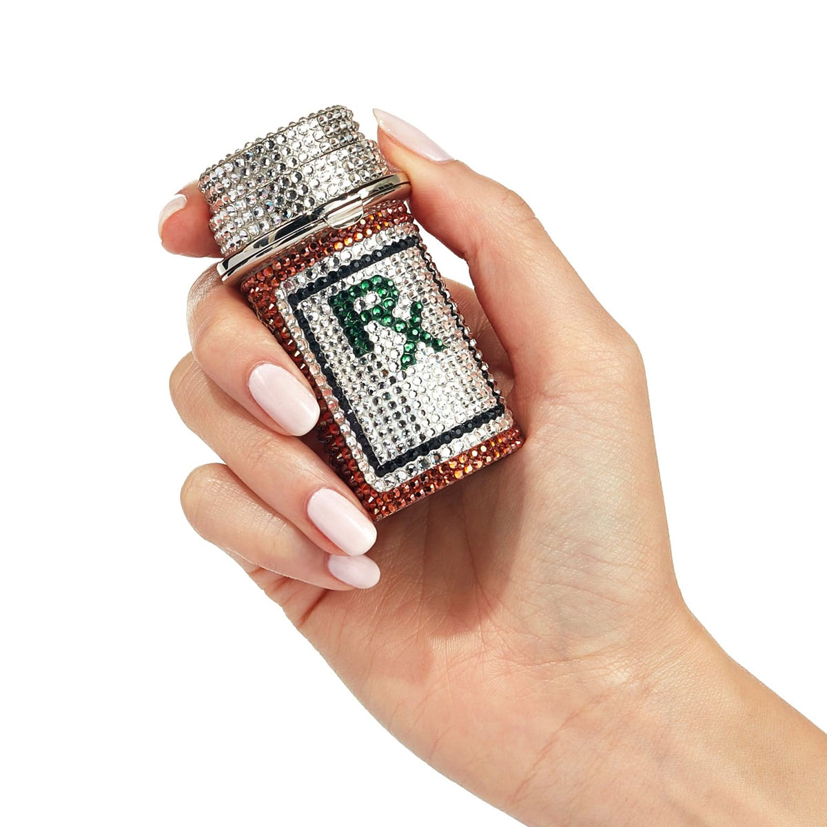 Judith Leiber Prescription Bottle Pillbox, RX