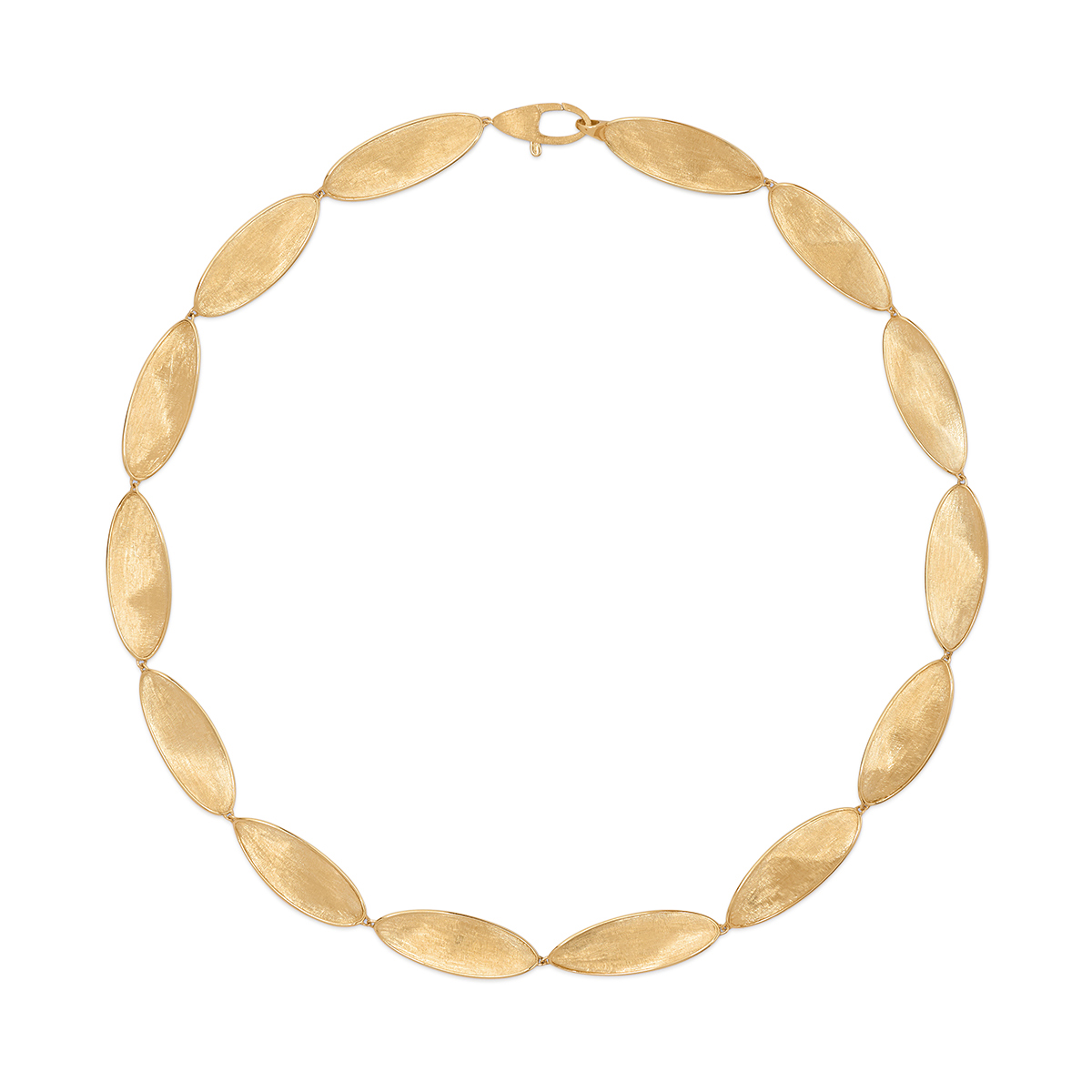 Marco Bicego Lunaria Yellow Gold Leaf Necklace, 17.75