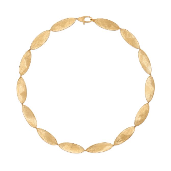 Marco Bicego Lunaria Yellow Gold Leaf Necklace, 17.75"