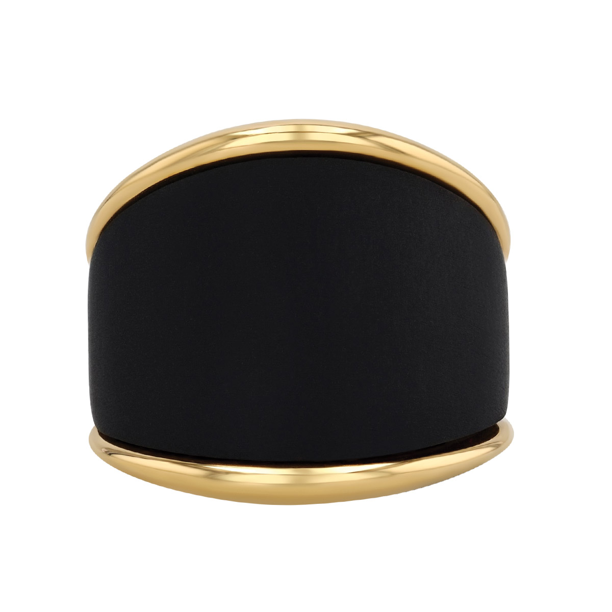 Marco Dal Maso Black Titanium & Yellow Gold Edge Ring