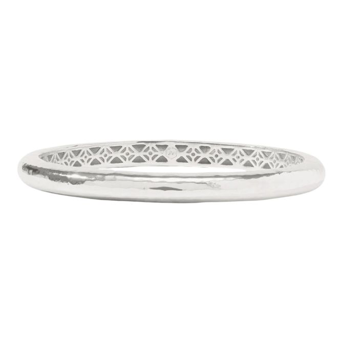 Julie Vos Medium Havana Bangle, Silver