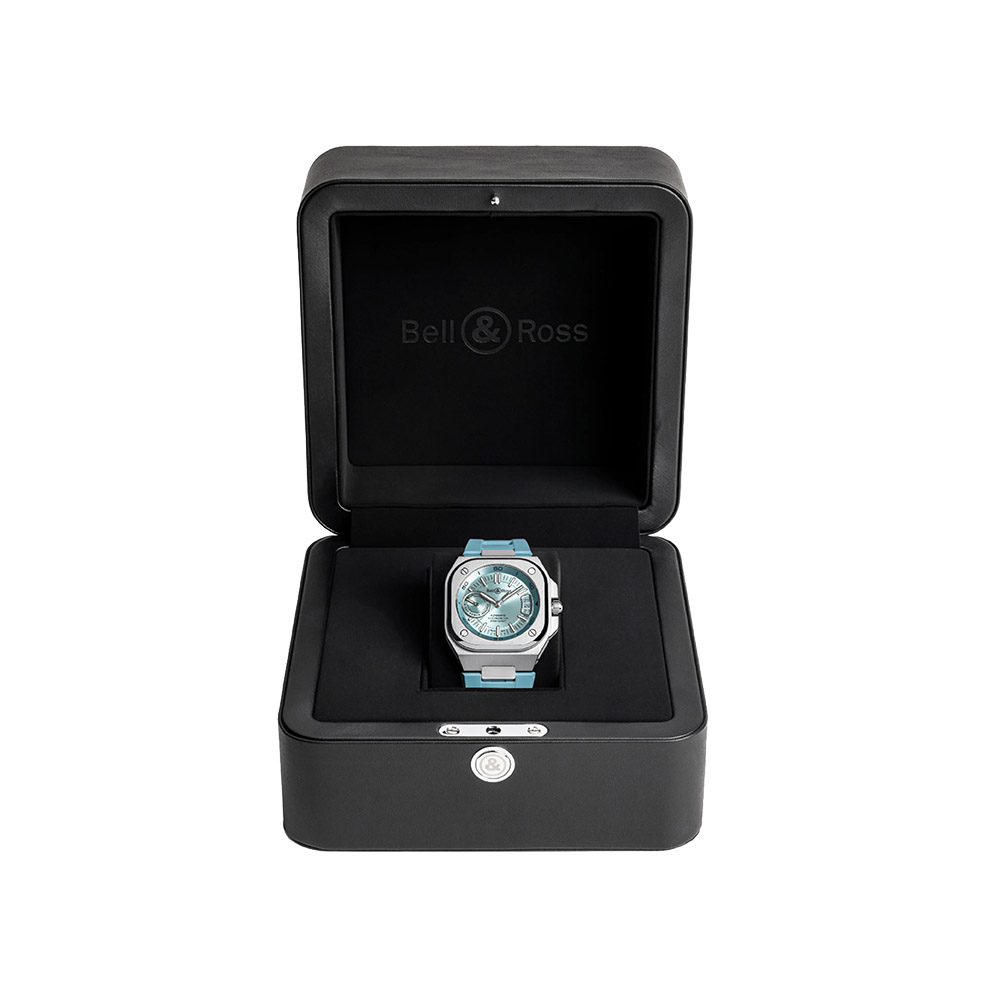Bell & Ross BR-X5 Steel 41mm Watch, Ice Blue Dial