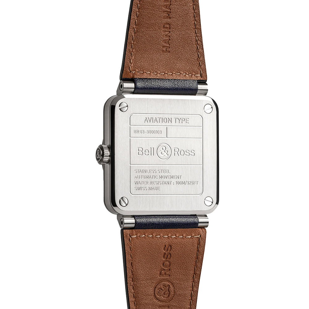 BR 03 41mm Men's Watch, Blue Dial