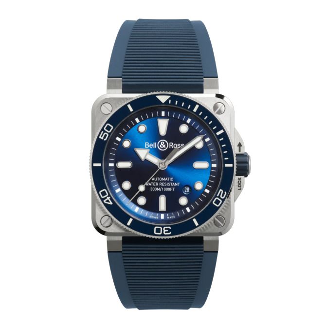 Bell & Ross BR 03 Diver Watch, Blue Steel Dial