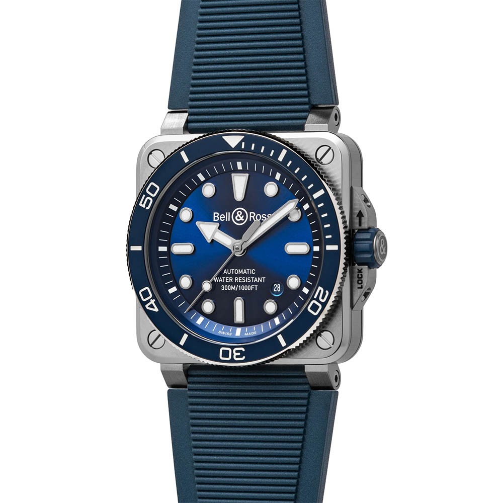 Bell & Ross BR 03 Diver Watch, Blue Steel Dial