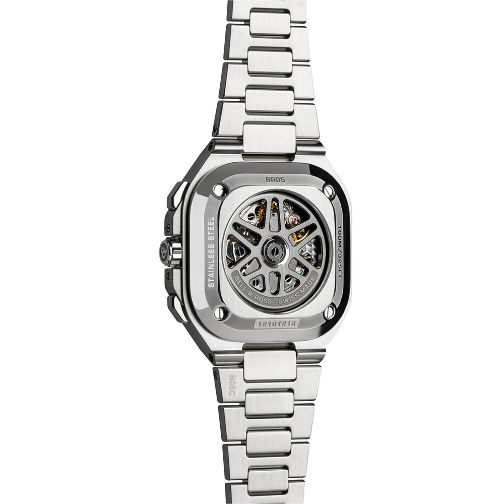 Bell & Ross BR-05 Chrono Steel Watch, Green Dial