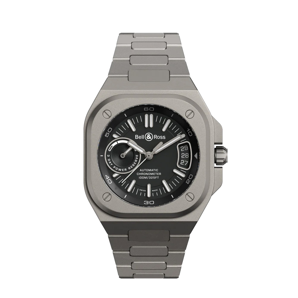 Bell & Ross BR-X5 Titanium 41mm Watch, Black Dial
