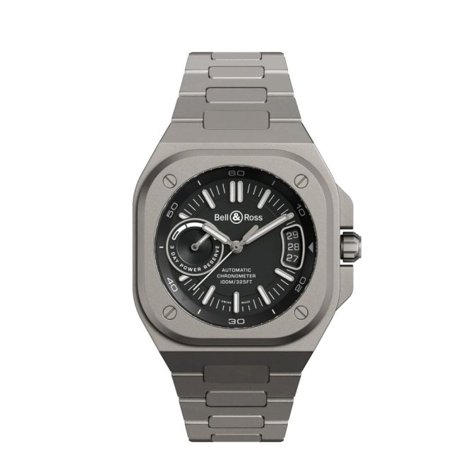 Bell & Ross BR-X5 Titanium 41mm Watch, Black Dial