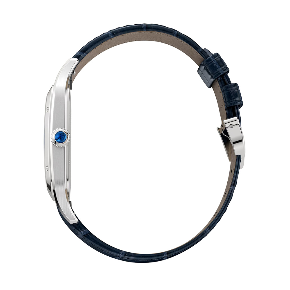 Cartier Santos-Dumont 47mm Extra Large Watch, Silver Satin Dial