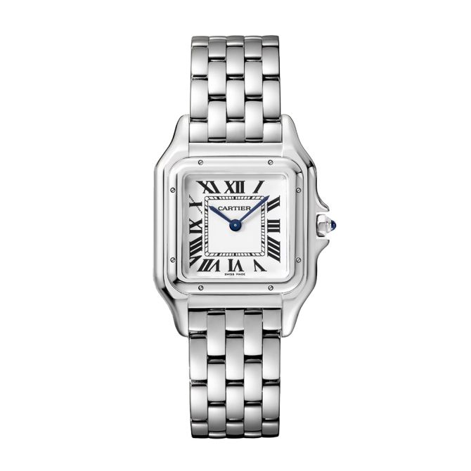 Cartier Panthere 27mm x 37mm Women's Watch, Silvered Dial