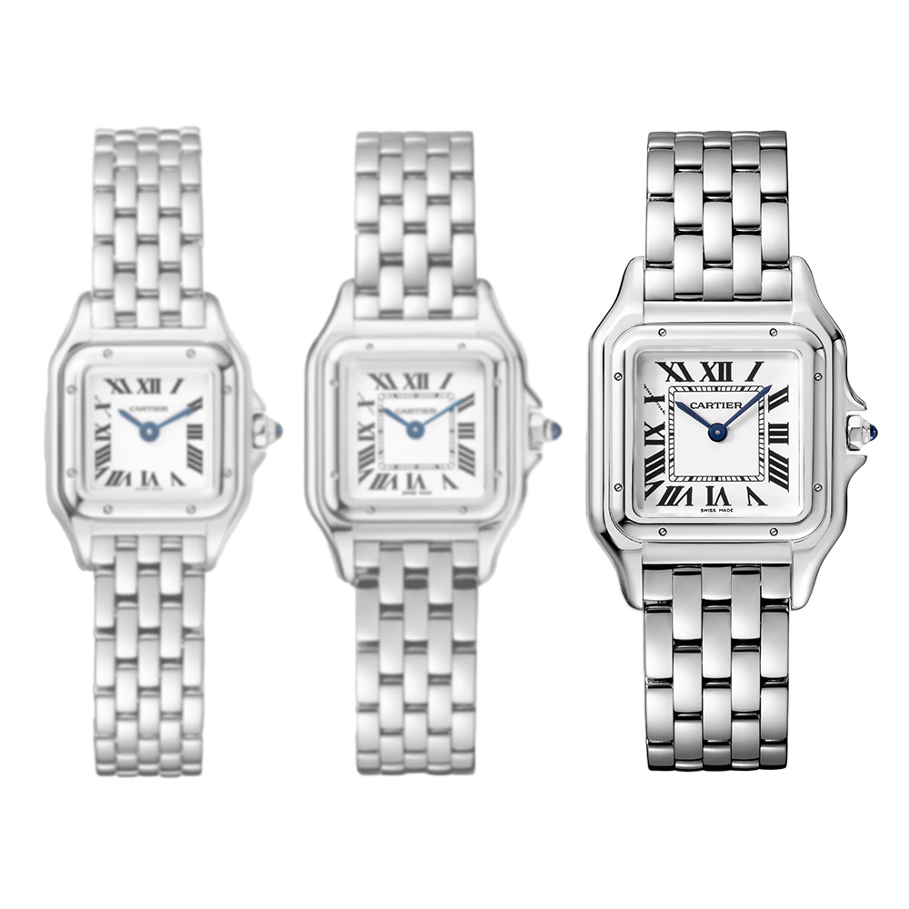 Cartier Panthere 27mm x 37mm Women's Watch, Silvered Dial