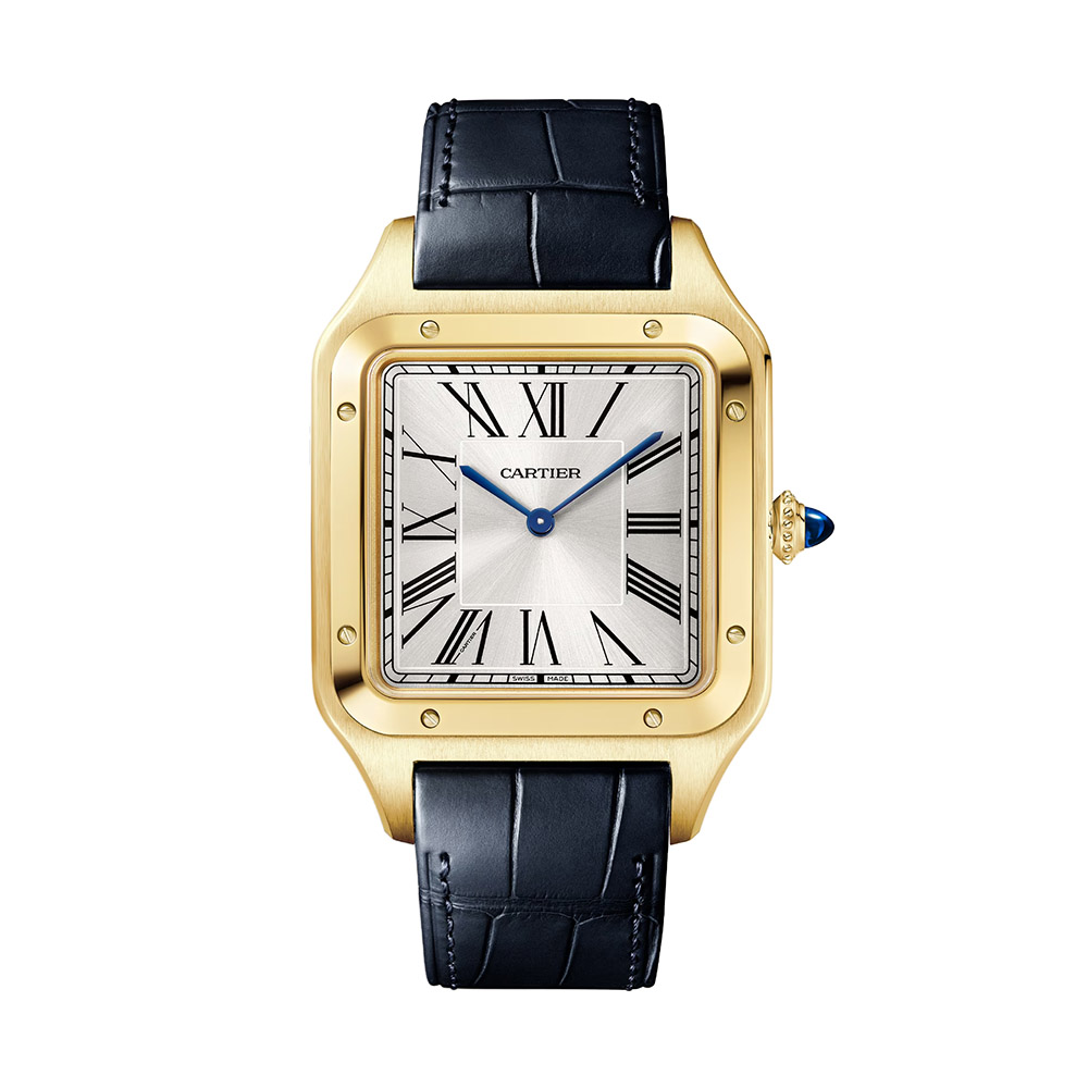 Cartier Santos-Dumont 46.6mm x 33.9mm Watch, Silver Dial