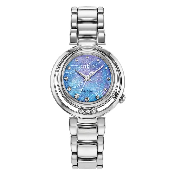 Citizen L Arcly 29.8mm Women's Watch, Blue Mother of Pearl an Diamond Dial