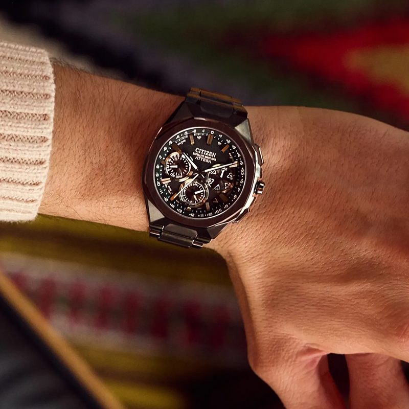 Citizen Attesa Titanium 43.2mm Men's Watch, Dark Grey