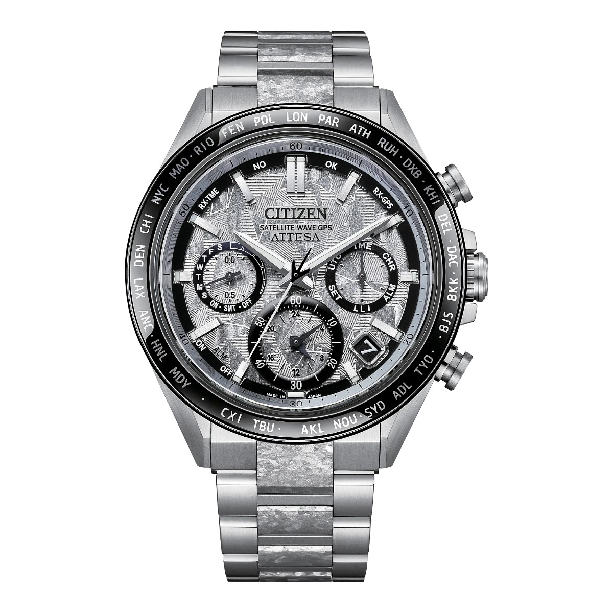 Citizen Attesa Platinum Shine 44.6mm Men's Watch, Grey Dial